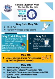 Catholic Education Week – May 1st – 5th