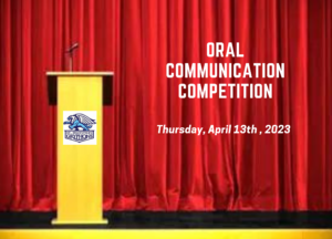 Oral Communication Competition – April 13th, 2023