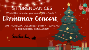 SBN Christmas Concert on December 14, at 10:45 a.m.