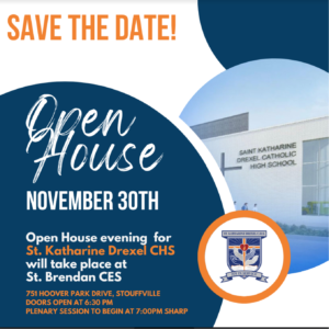 St. Katharine Drexel invited you to their Open House