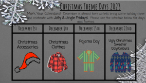 SBN Theme Days for December!