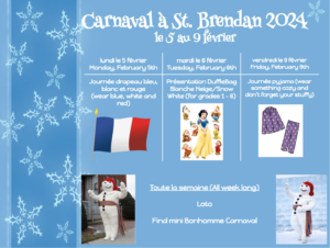 Carnaval February 5th – February 9th