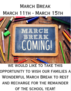 March Break!!