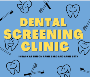 Dental Screening April 23rd and April 25th, 2024